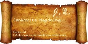 Jankovits Magdolna névjegykártya