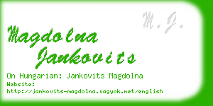 magdolna jankovits business card